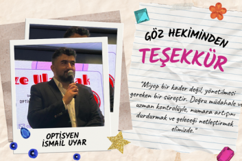 Göz Hekiminden Teşekkür